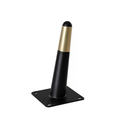 Polished Metal Tube Leg Replacement Feet With 100 Lbs Weight Capacity