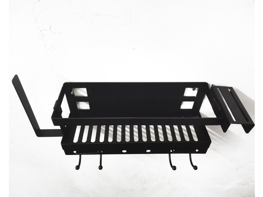 Rust Resistant Metal Wall Mounted Organizer For Home Kitchen Office Storage